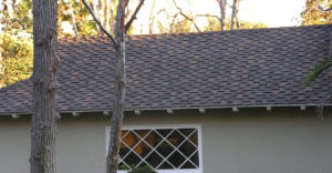Roof with attractive asphalt shingles.