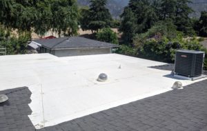 White low slope roofing material