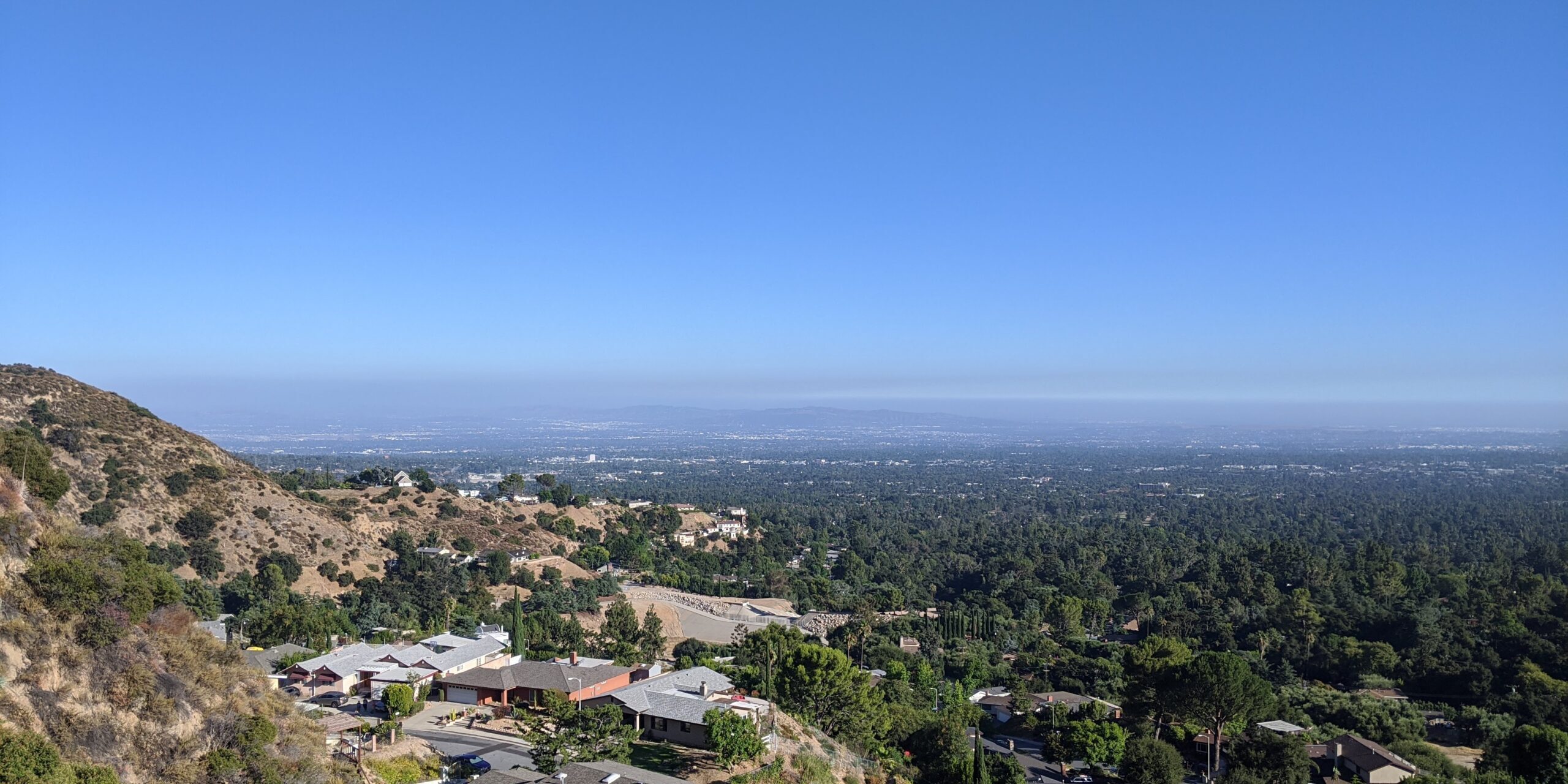 Homes along San Gabriel foothills Homes in Altadena