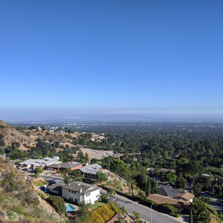 Homes along San Gabriel foothills Homes in Altadena