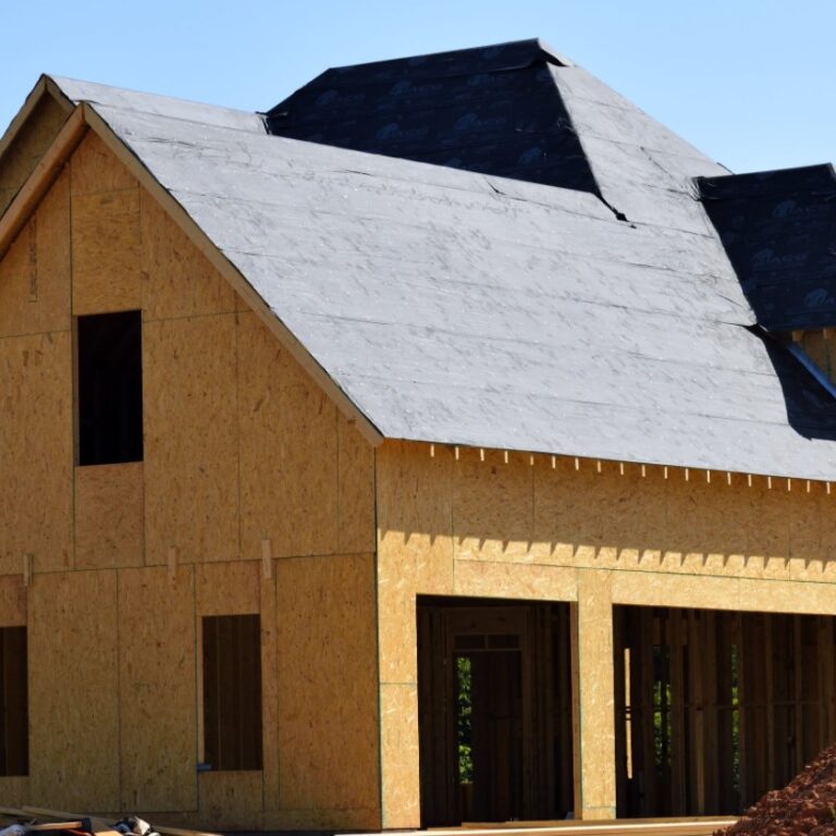 Roofing Underlayment Roofing Underlayment on Home Being Built