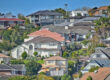 Homes on a hill in Highland Park