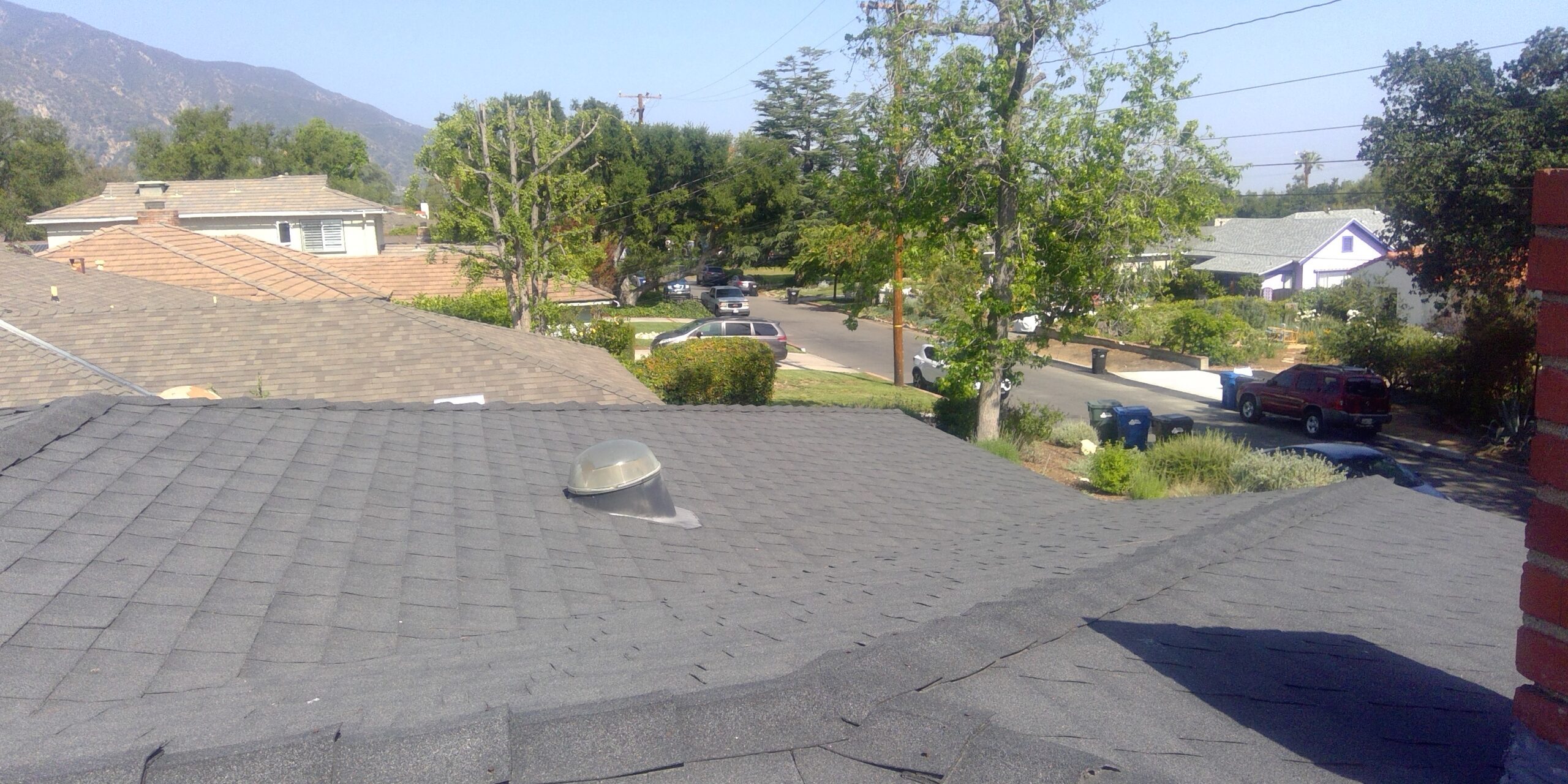 Roof top looking toward mountains