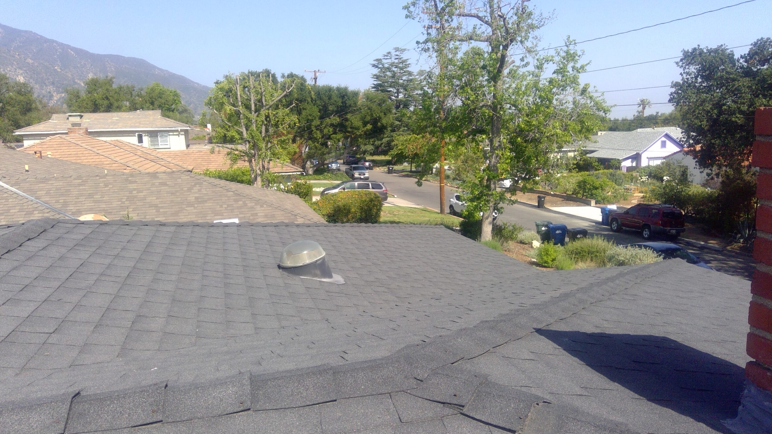 Roof top looking toward mountains
