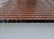 Rain on tile roof