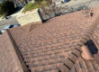 Close up of a finished residential roof by Garvey Roofing.
