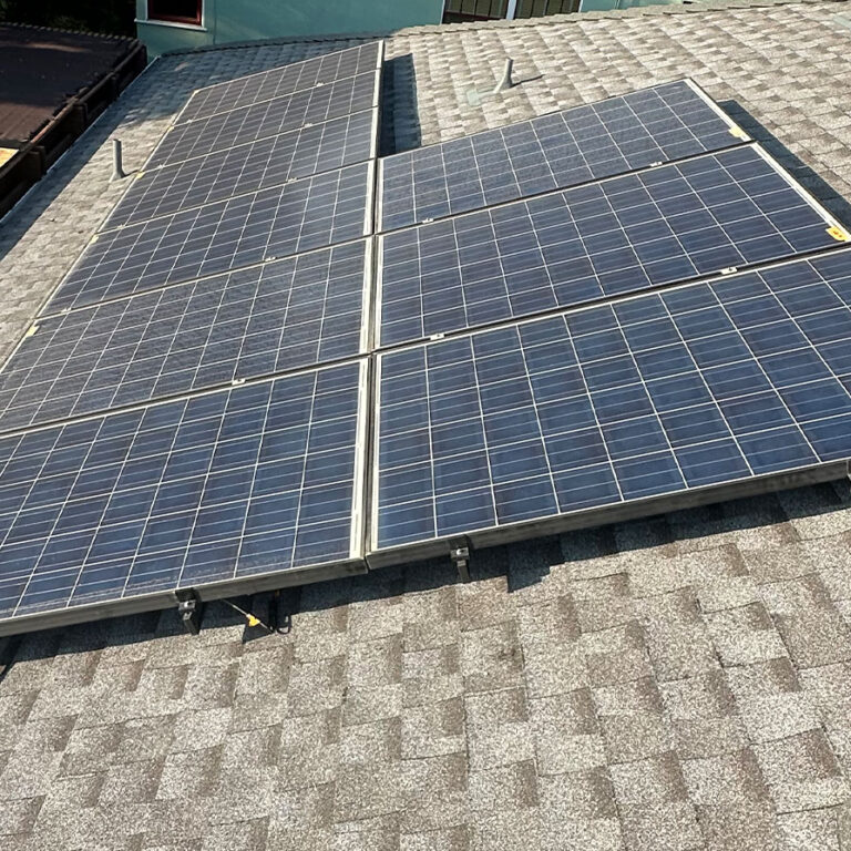 New solar system on roof.