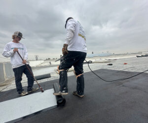 Commercial roof install.