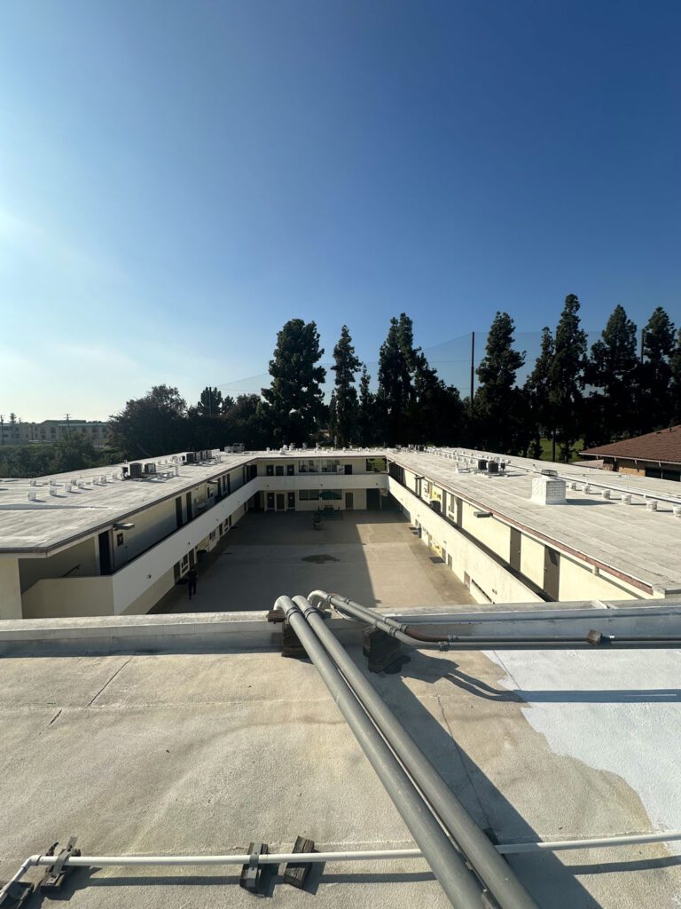 Finished apartment roof.