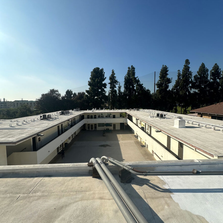 Finished apartment roof.
