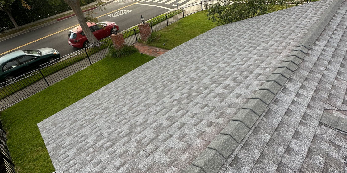 Finished residential roof.