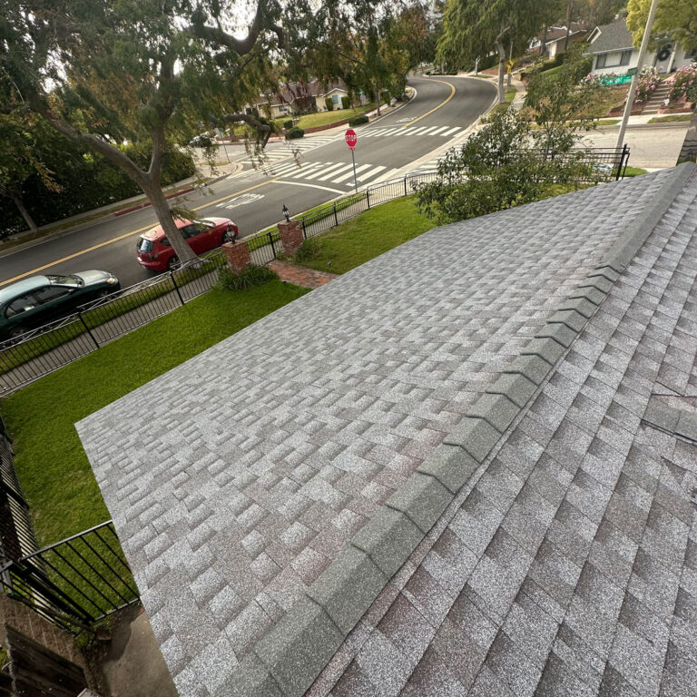 Finished residential roof.