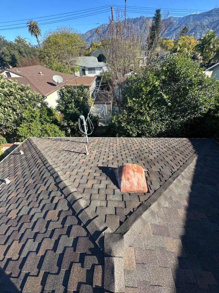 Finished residential roof.