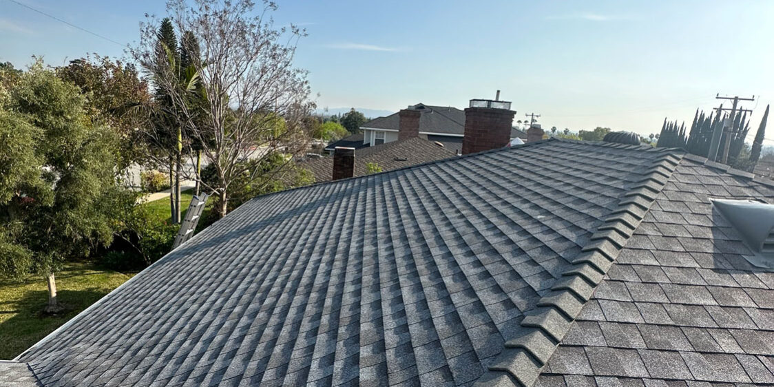 Finished residential roof.