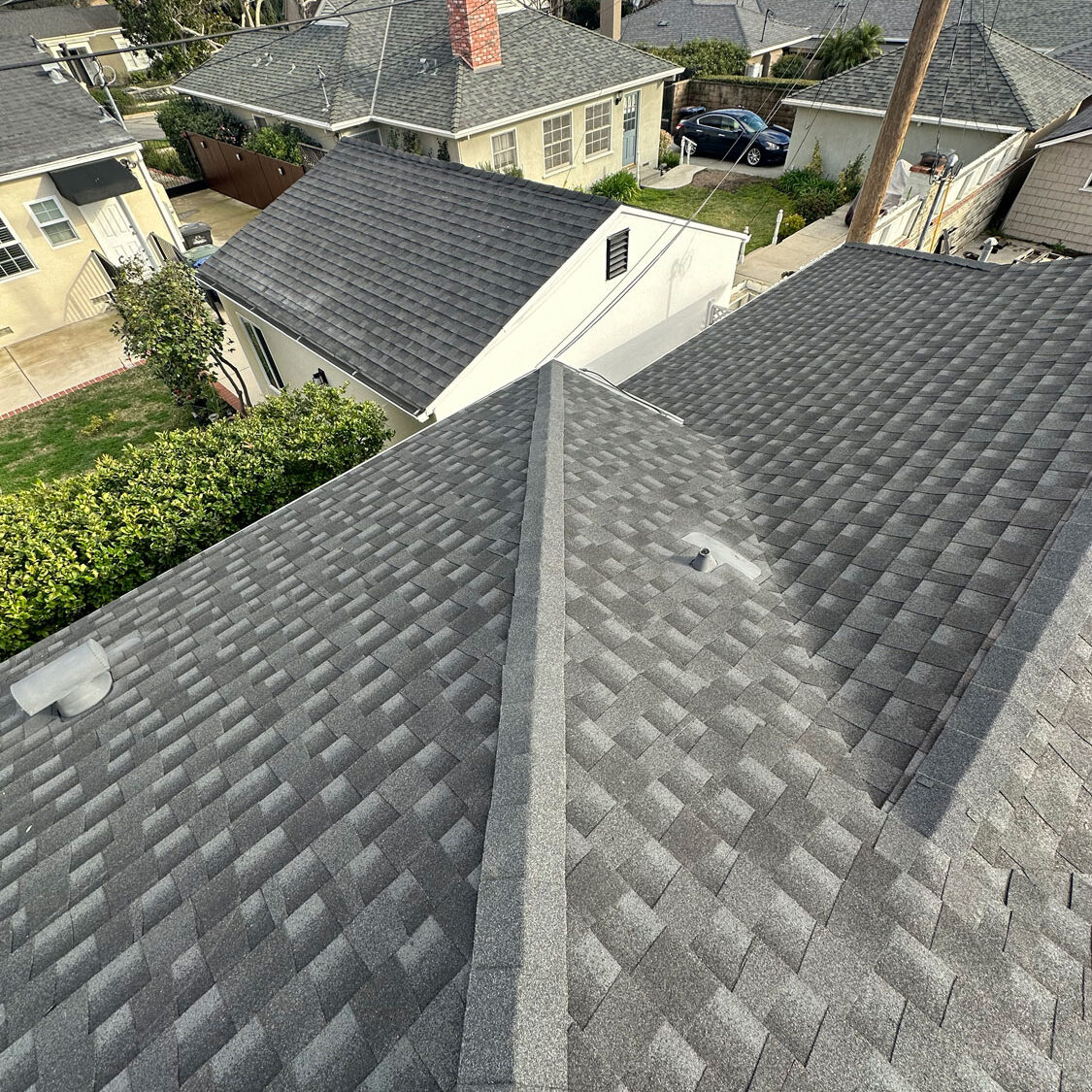 Finished residential roof install.