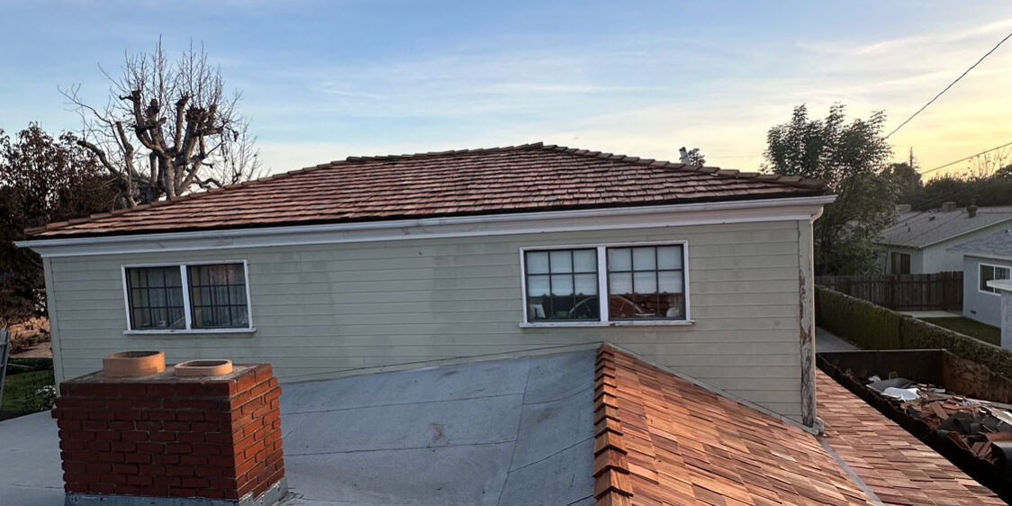 roof-residential-wood Finished residential wood roof install.