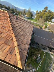 Finished residential wood roof install.