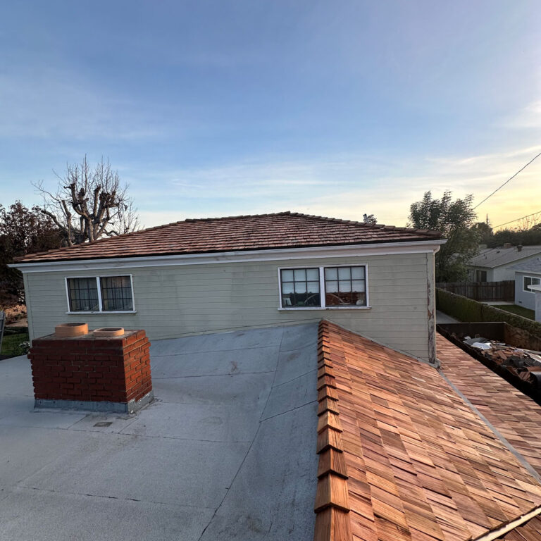 roof-residential-wood Finished residential wood roof install.