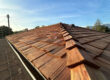 Finished residential wood roof install.