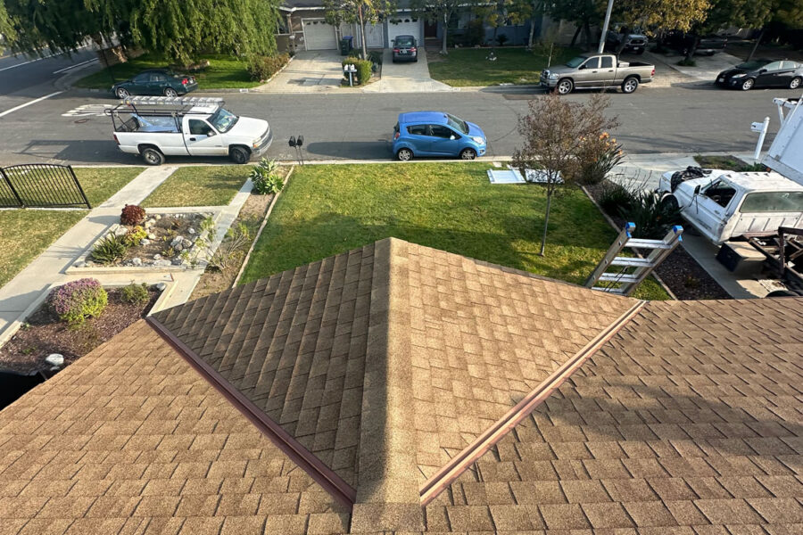 Finished residential roof install.