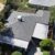 Shingle roof being installed on a residential house.